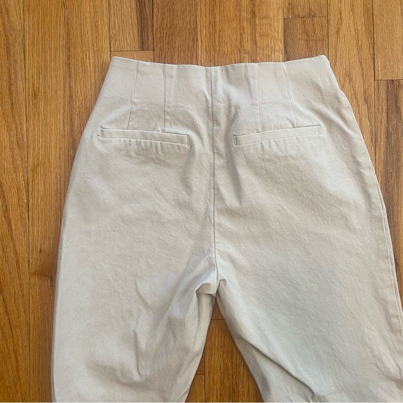 A New Day | Tan Form Fitting Calf Length Slacks - Picture 6 of 6